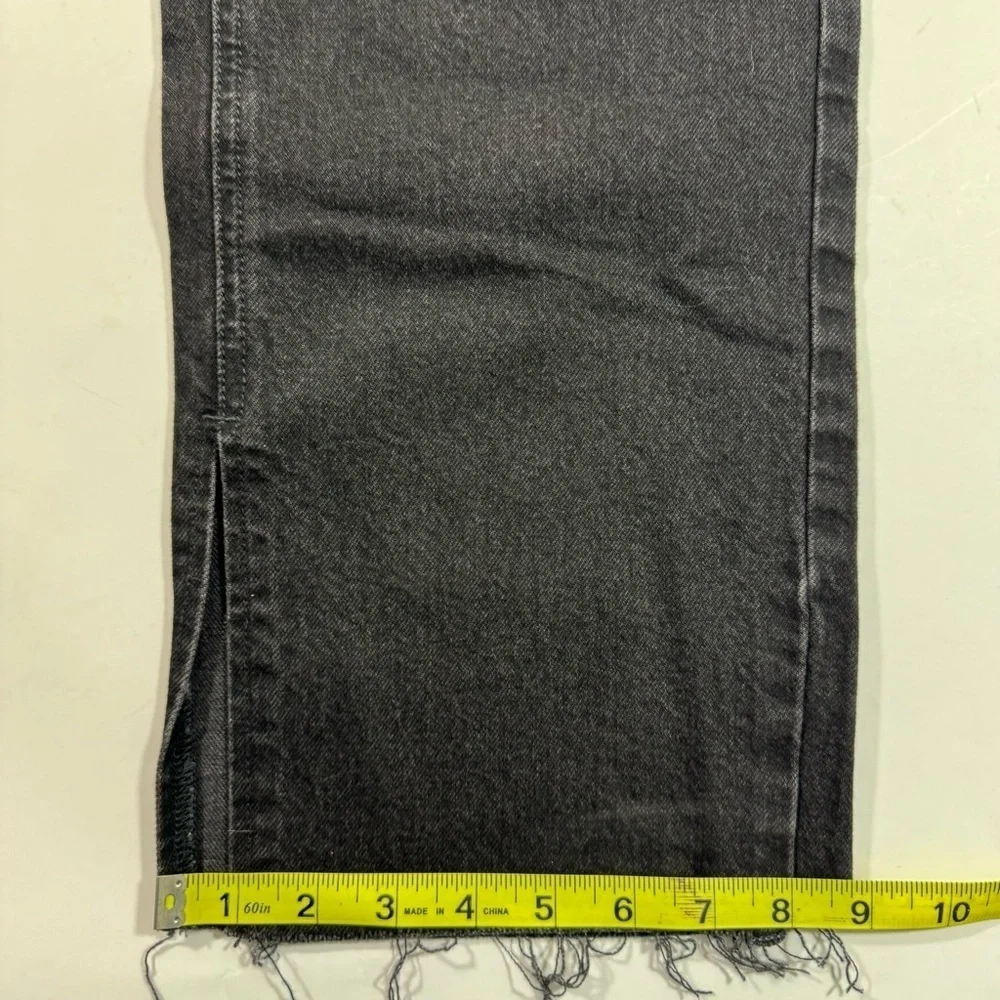 Good American Jeans Good Icon Black Split Hem